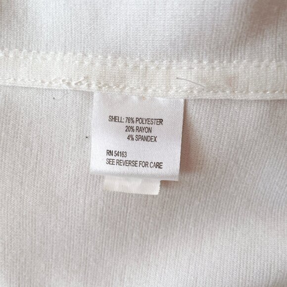 Calvin Klein White ruffle blazer - Size 2 (small) - Picture 4 of 13